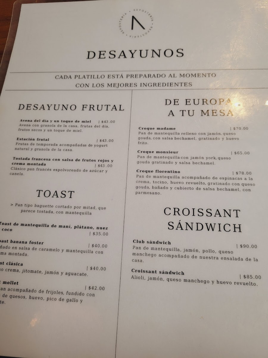Juan García Menu - Image 5
